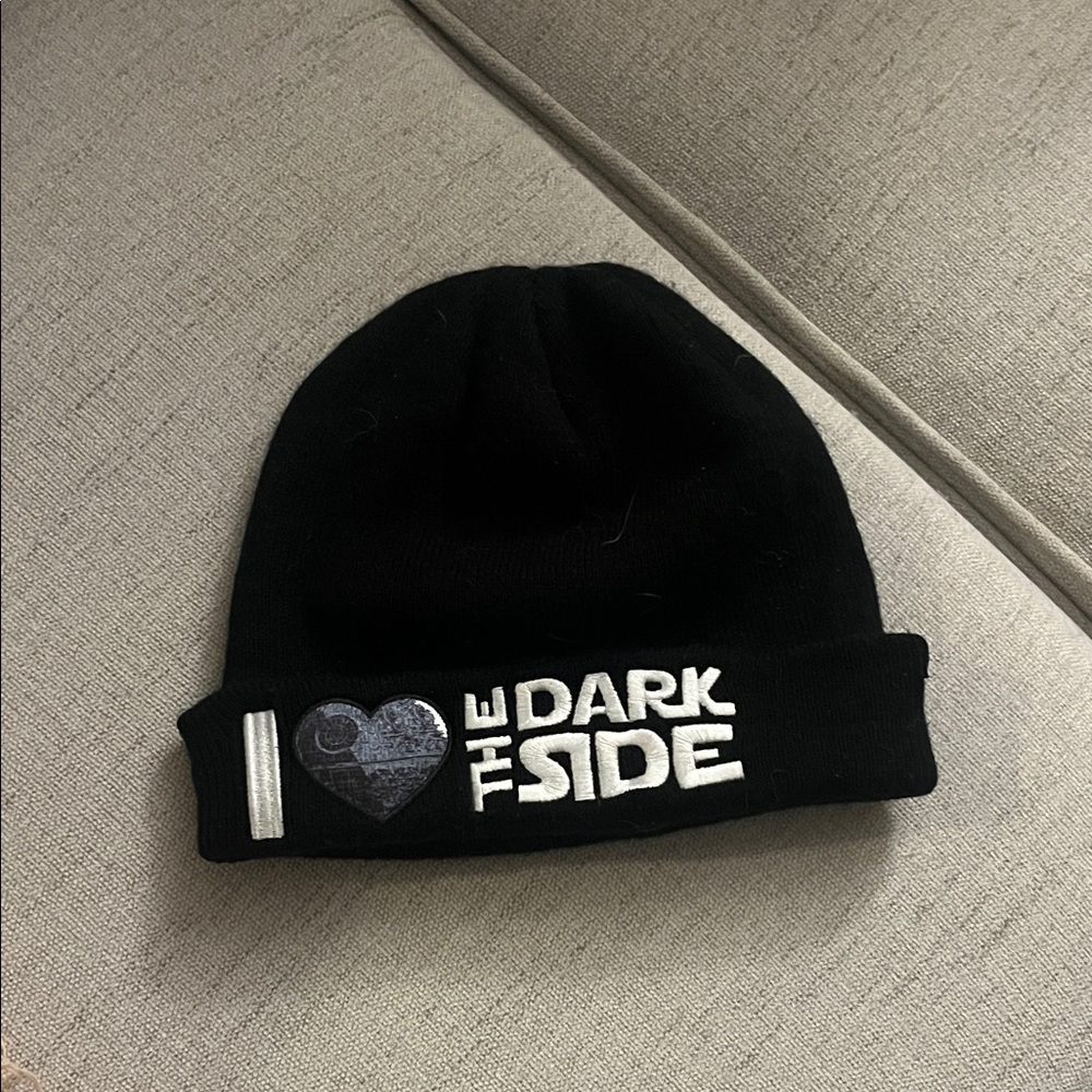 Kids Black Beanie - The Dark Side